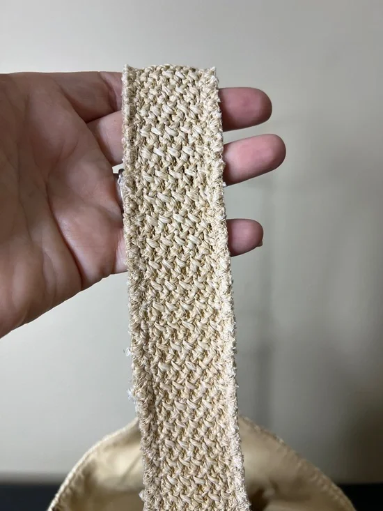 Haute Hippie | Neutral Bucket Hobo Famers Market Summer Bag - Picture 7 of 11